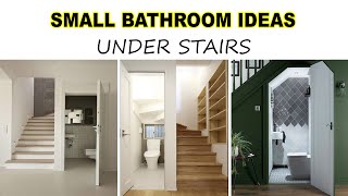 Under Stair Bathroom Ideas || Unique Bathroom Ideas || Small Bathroom Ideas