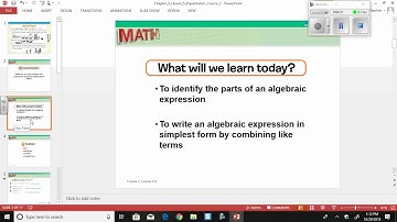 5 5 Simplifying Algebraic Expressions