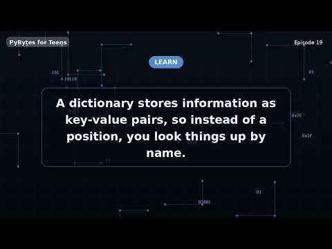 Dictionaries: Storing Pairs of Info | Python for Teens #19