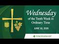 Wednesday of the Tenth Week in Ordinary Time