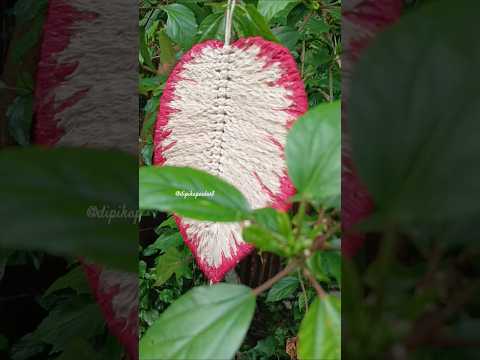 Macrame leaf 🌿🍀#art #sorts #macrame