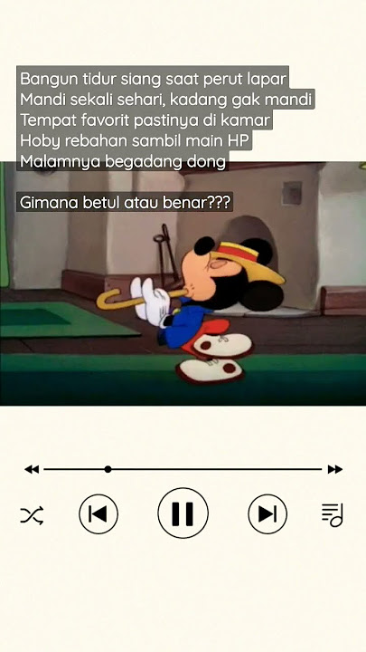Keseharian Orang Pemalas