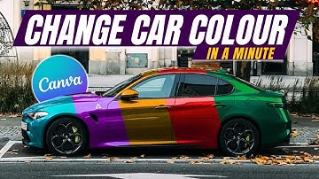 FASTEST way to change Car Colour in Canva in 2024 tutorial