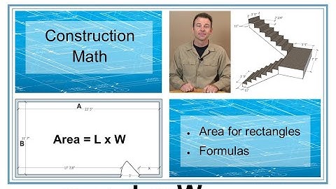 Construction Math - Calculating Area -  Trades Training Video