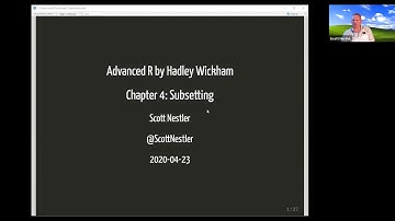 Advanced R Book Club:  Chapter 4:  Subsetting (2020-04-23) (advr01)