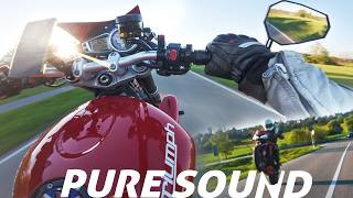 Triumph Street Triple 675R 2012 chasing Street Triple 2009 | GPR Exhaust Sound 💥