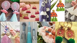 Fabric and thread tassel ideas | Beautiful tassel ideas 2023 for shirts, pillows, purses, lehenga