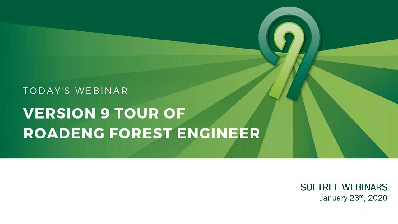 Version 9 Tour of RoadEng Forest Engineer