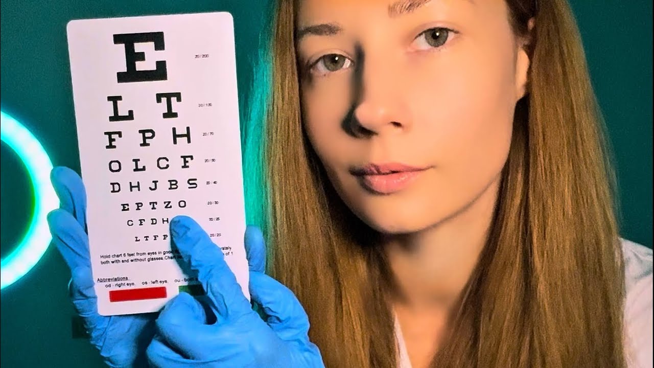 Soothing Doctor Eye Exam ASMR | Stress Relief 