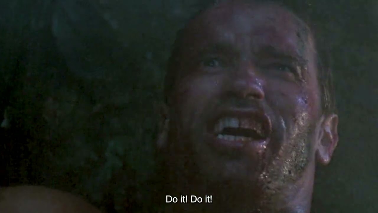 Predator (1987) | Dutch Survives the Predator's Self-Destruct