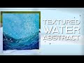 Dive into texture water abstract art