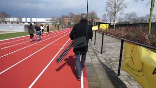 Hoogtemast in actie, ruim 175 scholieren op 1 groepsfoto.