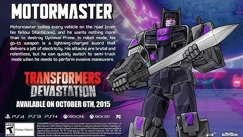Transformers: Devastation - MotorMaster Gameplay Video