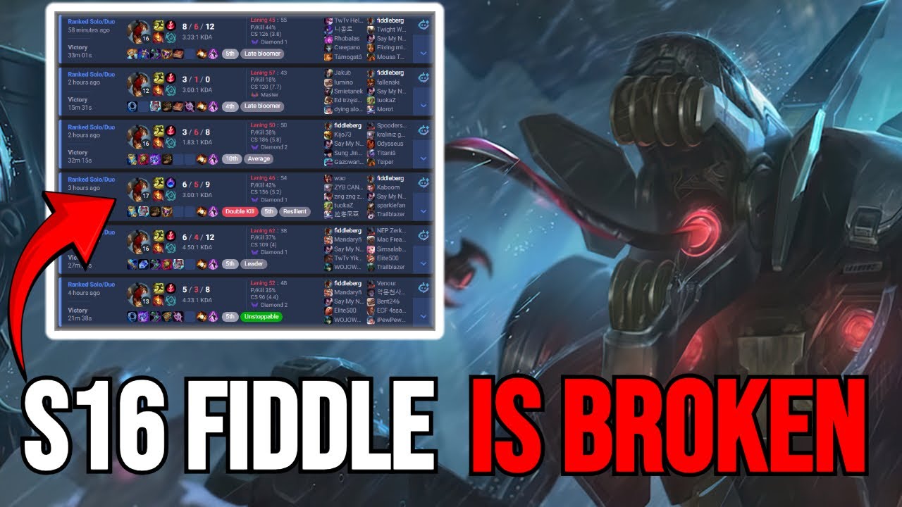 Верхняя часть игрушки Fiddlesticks из 16 сезона на самом деле сломана.