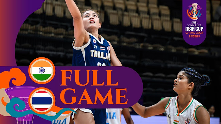 LIVE - India v Thailand | FIBA Women's Asia Cup 2025  - Division B | Qualification to Semi-Finals