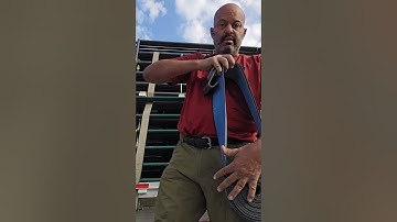 Pendulum Technique For Throwing Strap Over Tall Load