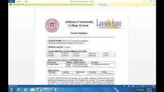 MTH112 Syllabus