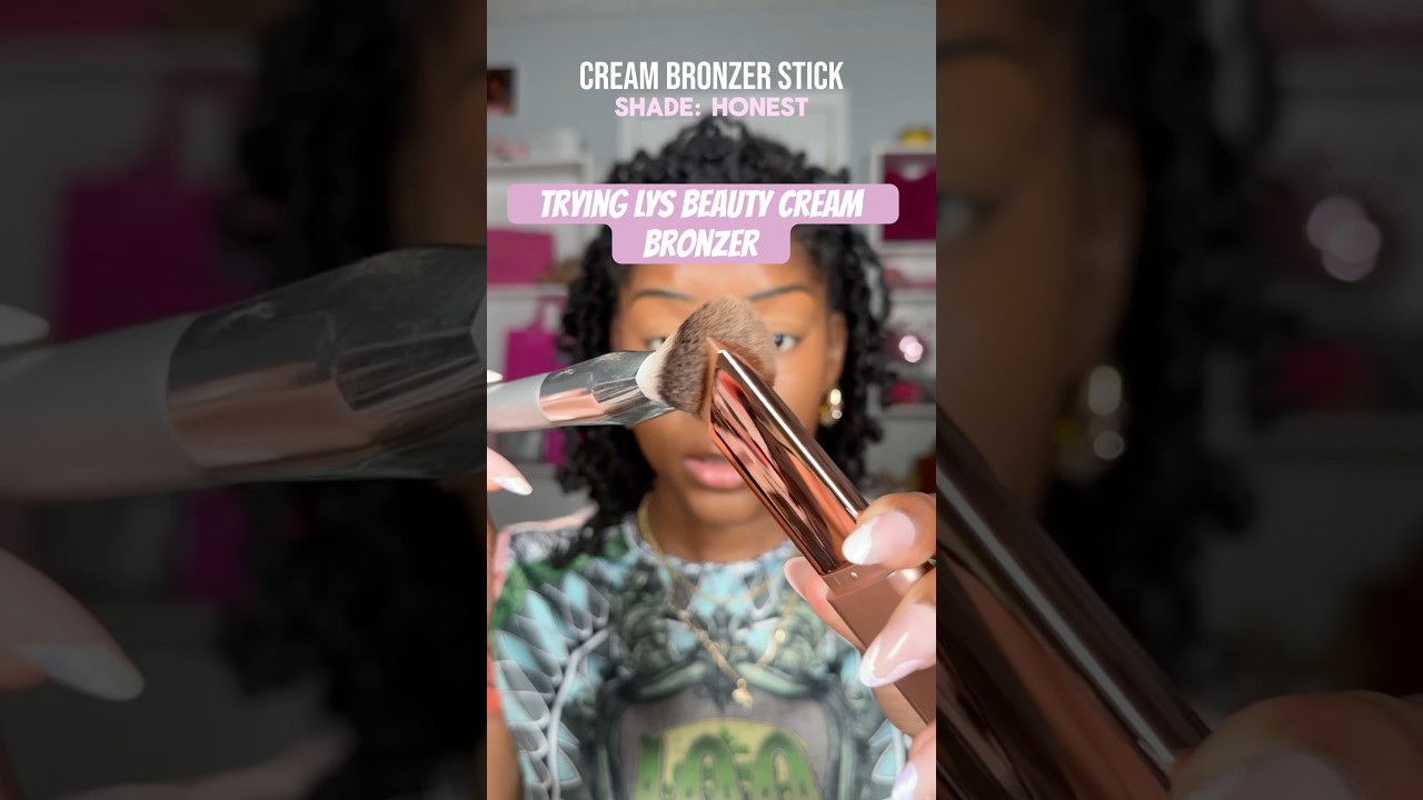Trying the LYS beauty cream bronzer stick for the first time, is this love? 