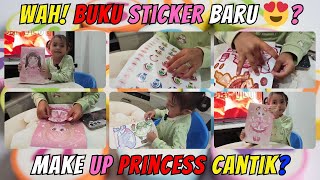 Khalisa Main Buku Stiker Make Up Princess 👑 | Mainan Anak Perempuan Kekinian, Lucu & Seru Banget! 💖