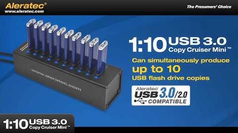 Aleratec 1:10 USB 3.0 Copy Cruiser Mini Flash Drive Duplicator 330113