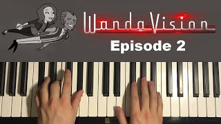 Video thumbnail of "WandaVision - Intro Theme (Piano Tutorial Lesson) | Episode 2"
