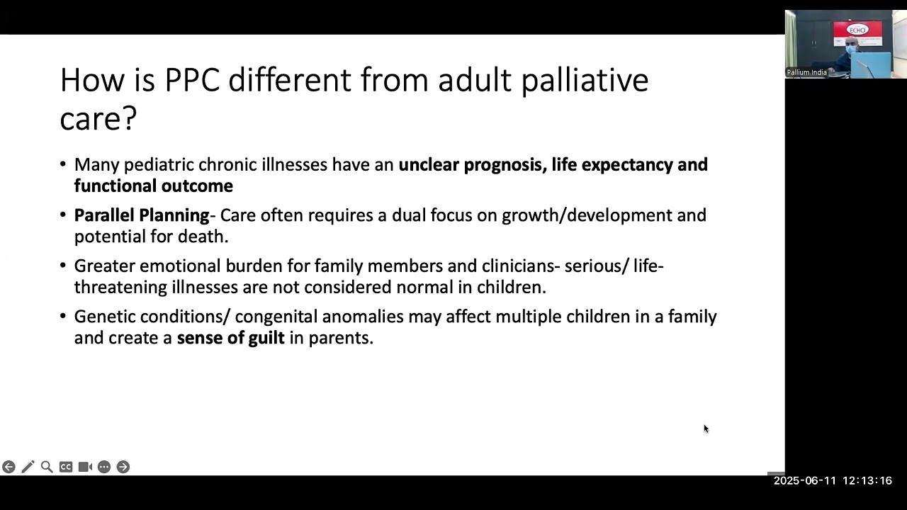 TIPS-ECHO Season 181 FCPN 26:Session 17|Pediatric Palliative Care|Dr Smriti Khanna