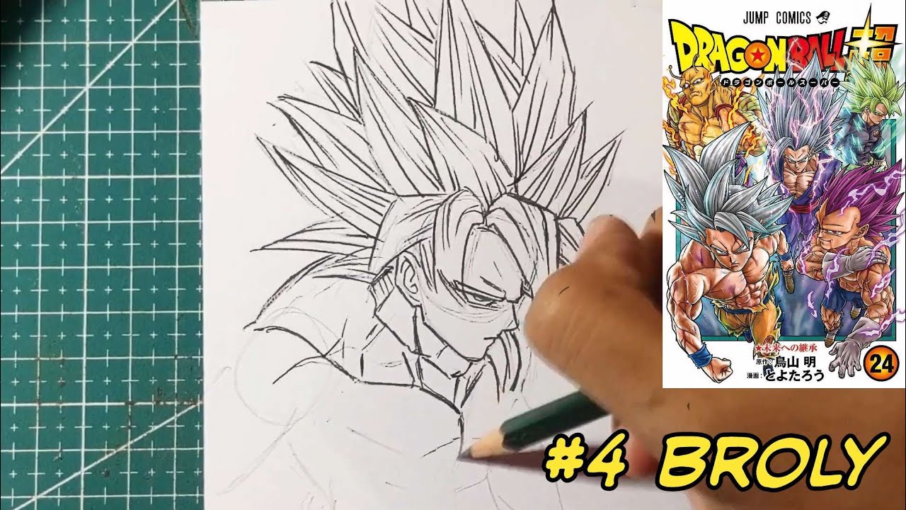 How to draw GOKU, VEGETA, GOHAN, BROLY & PICCOLO From NEW DBS MANGA COVER