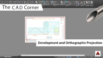 The CAD Corner | The Development and Orthographic Projection of a Truncated Cylinder