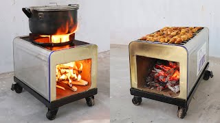 Idea for making a portable wood stove from an old iron box by Garden Design 12,732 views 5 months ago 15 minutes