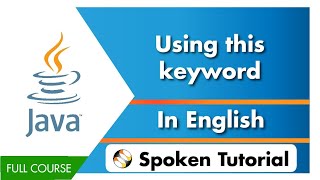 Using this keyword - English