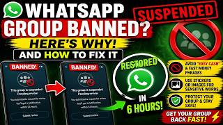 WhatsApp Banned My Groups! Why It Happened & How I Got Them Back