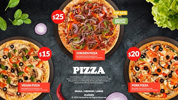 Restaurant Menu Promo Video - After Effects Template