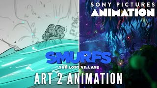 Art 2 Animation: Building a Raft | SMURFS: THE LOST VILLAGE