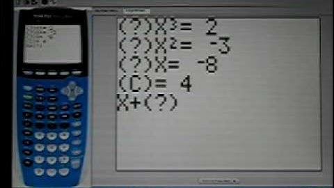 Algebra Synthetic Division