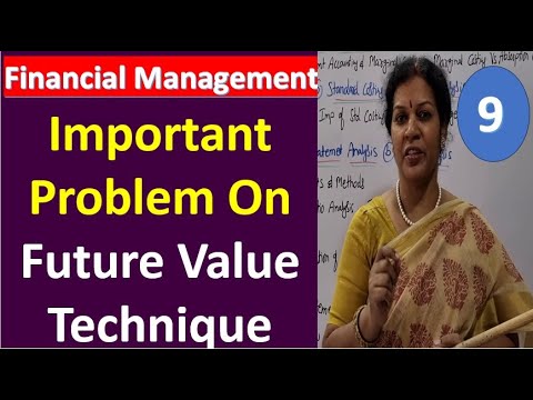 9. Important Problem On Future Value Technique from Time Value Of Money - Financial Management