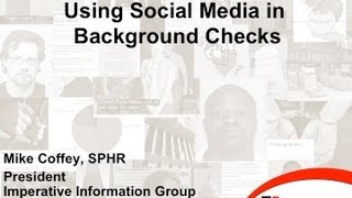 Using Social Media in Background Checks
