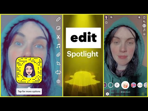 Snapchat Spotlight에서 편집하는 방법!
