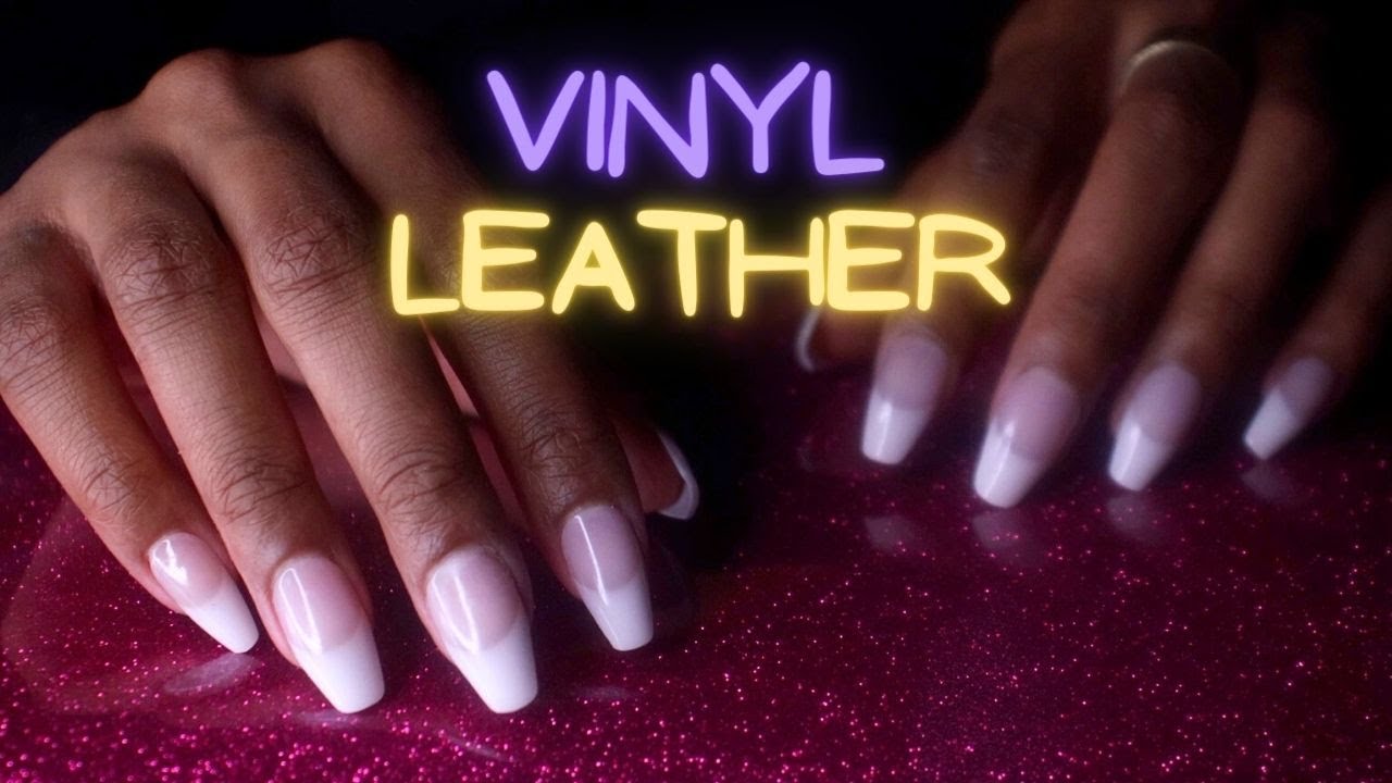 ASMR (No Talking) Tapping and Scratching • 1Hr Sleep • Vinyl and Leather Triggers