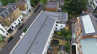 St Pancras Way Roofing Project Drone Footage