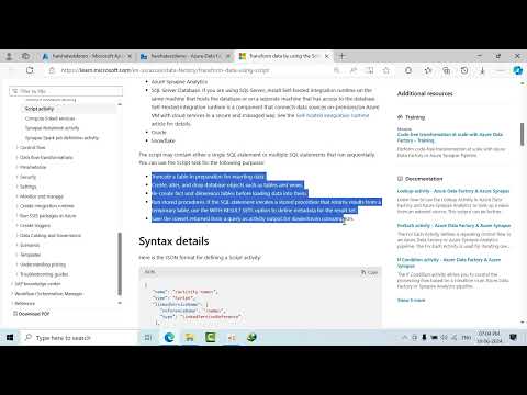 Script Activity in Azure Data Factory [ADF]