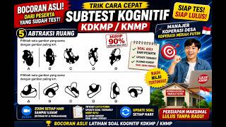 “REAL LEAK!! KDKMP/KNMP Cognitive Questions 😱 90% SIMILAR TO THE ORIGINAL TEST   QUICK TRICKS” (5...