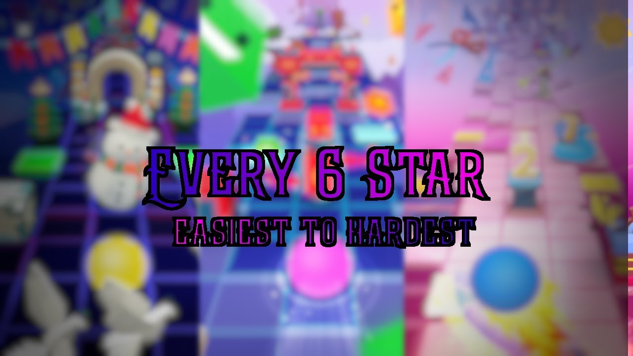 Every 6 Star From Easiest To Hardest In Rolling Sky (2025)