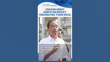 Presiden Jokowi Terima Hinaan Rocky Gerung yang Disebut 