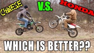 Best Beginner Dirt Bike?? Honda VS Apollo Chinese Pitbike!