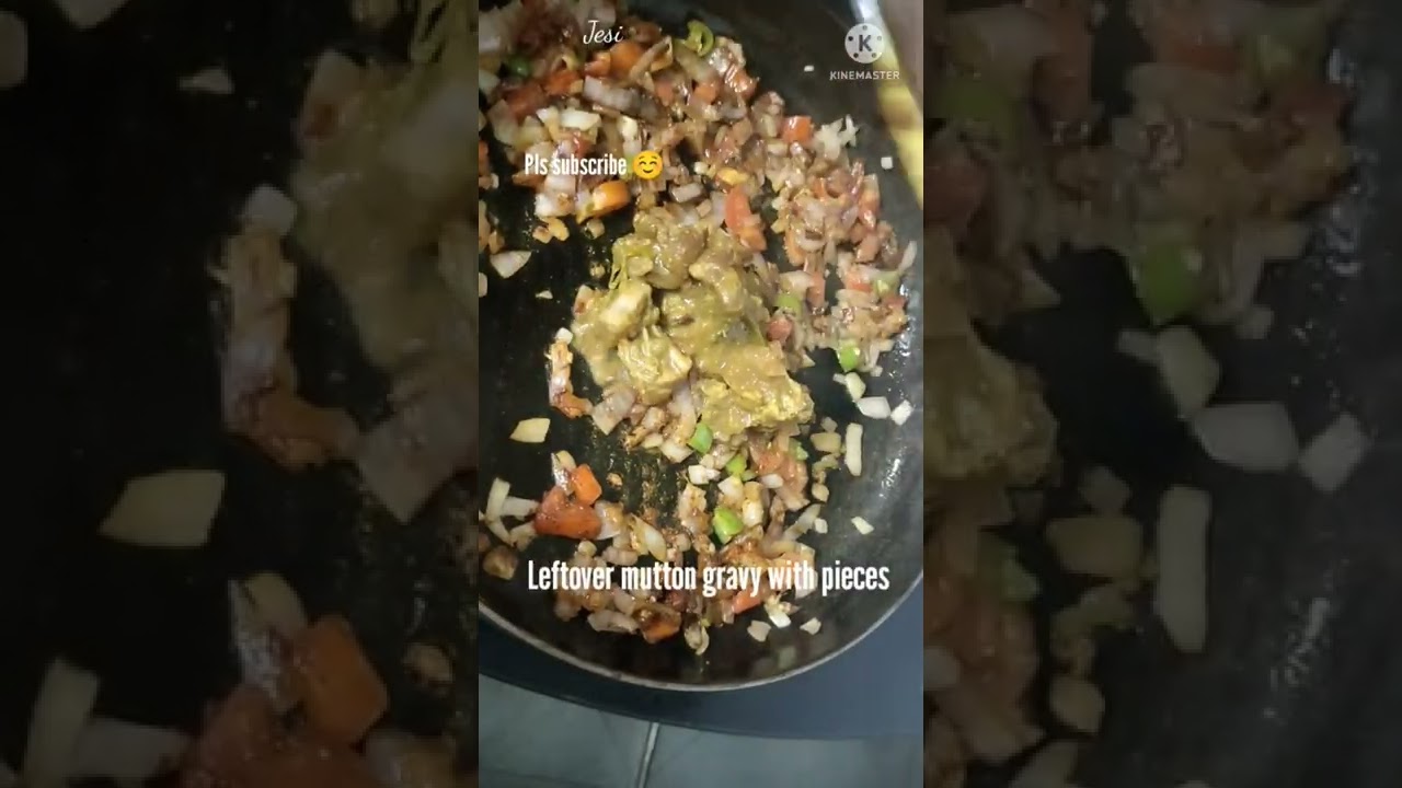 Scrambled Egg With Leftover Mutton Gravy 