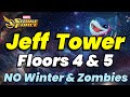 JEFF TOWER SECRETS! Floors 4 &amp; 5 F2P (Gameplay Only) NO Winter Guard &amp; Zombies | MARVEL Strike Force