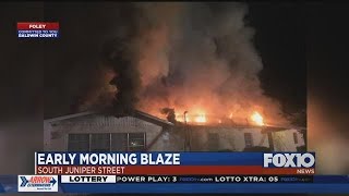Foley Fire Department battles early morning blaze