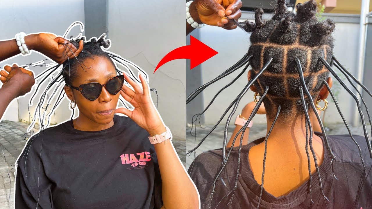 WHAT AFRICAN THREADING DID TO MY HAIR 😱 | MY EXPERIENCE... - YouTube
