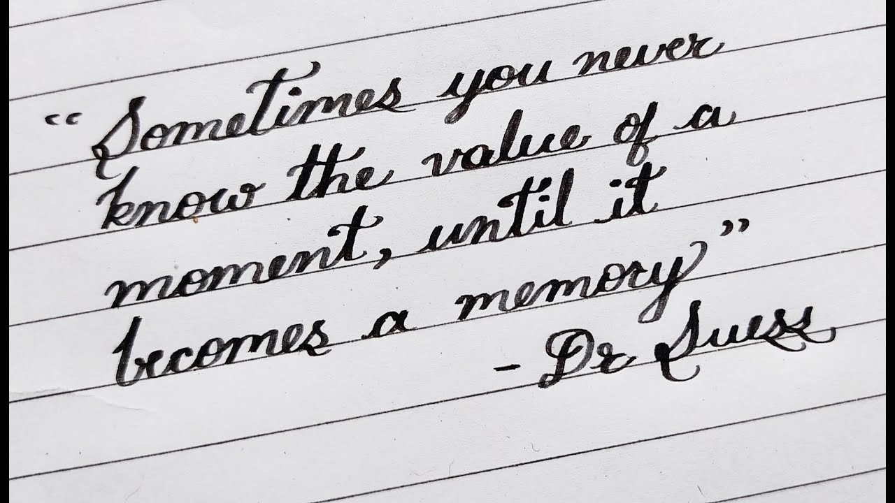 Cursive Handwriting | #Short Video - YouTube