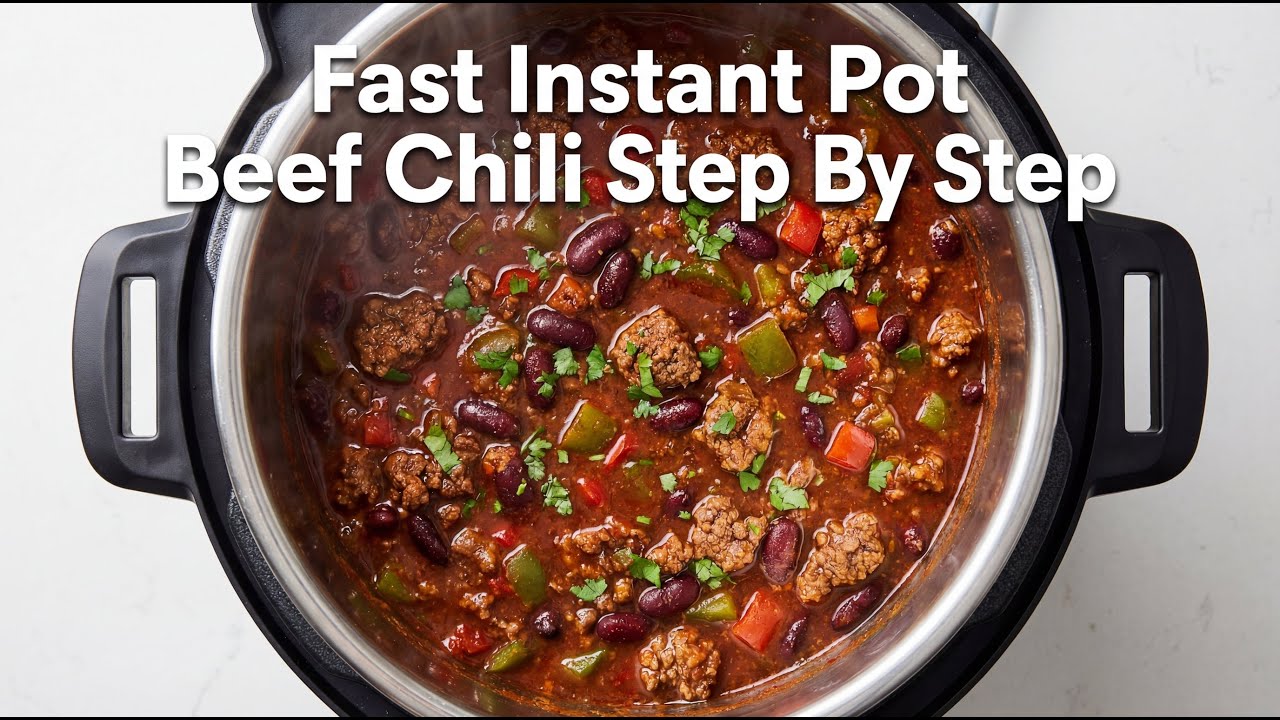 Fast Instant Pot Beef Chili Cooking Guide Step By Step